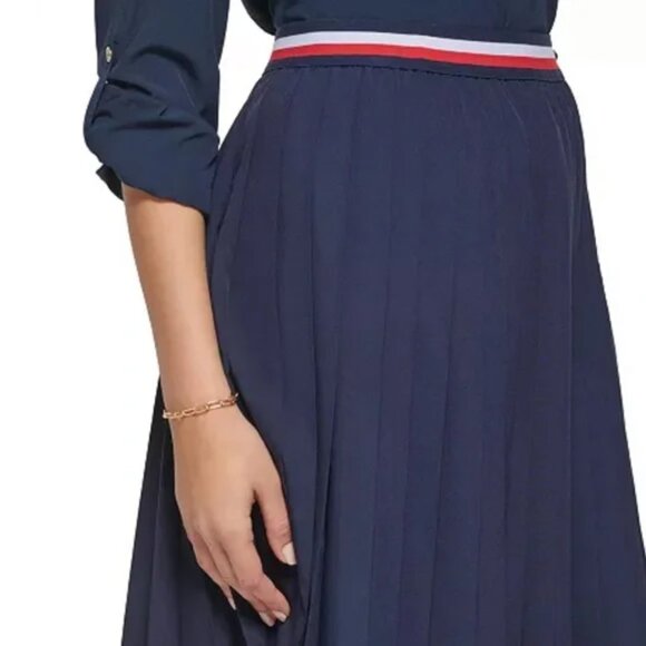 NWT Tommy Hilfiger Navy A-Line Skir - Picture 3 of 7